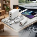 Ładowarka uniwersalna Plus 4w1 (Sieciowa / Samochodowa QC 3.0 + PD)